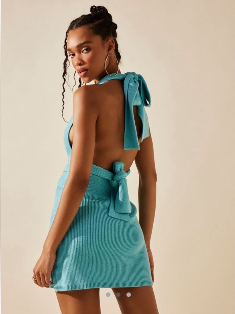Free People FP Beach orchid convertible knit dress in Barbados blue
